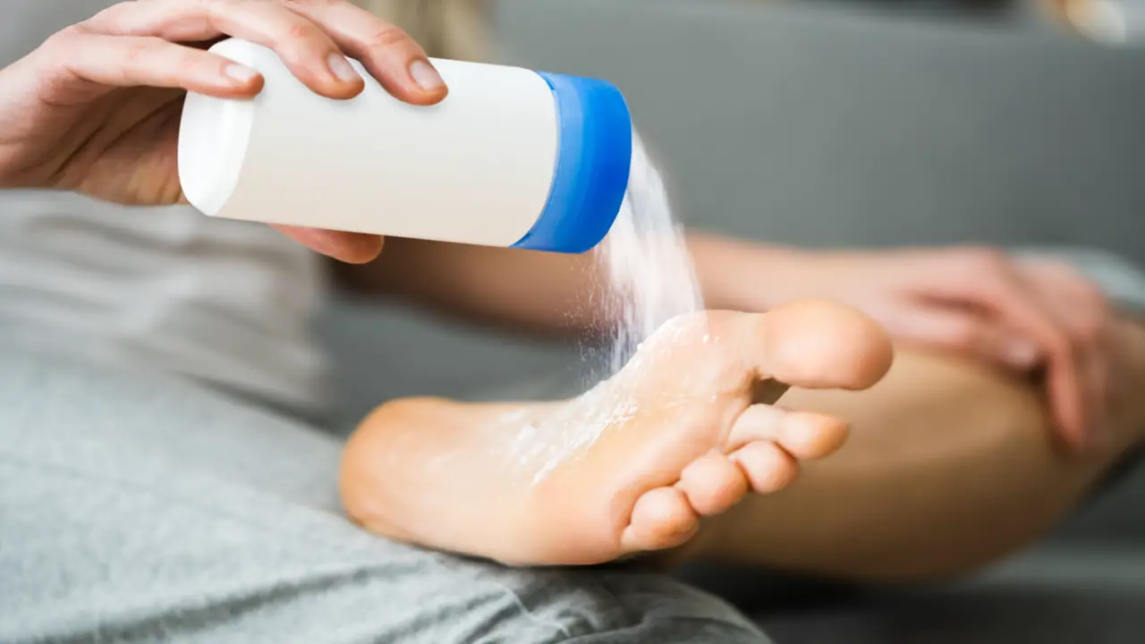 Use Foot Powder Or An Antiperspirant