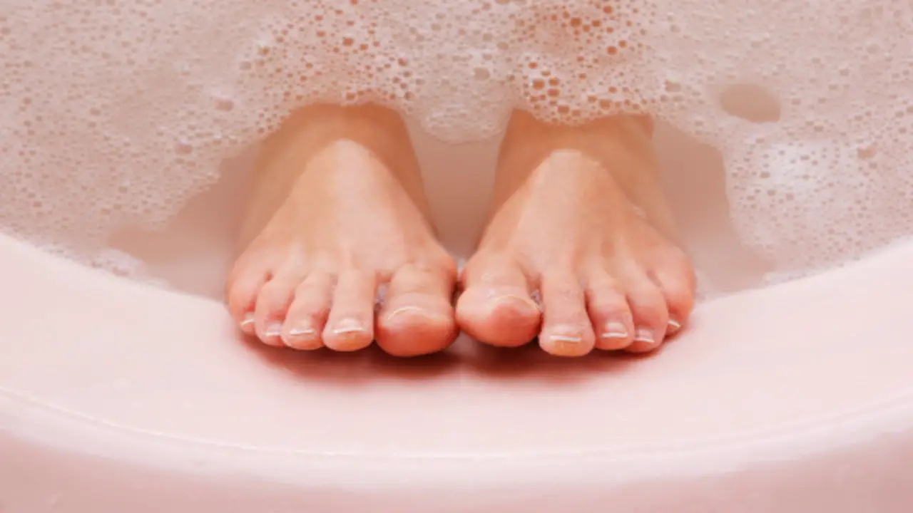 Washing Feet With Soap And Water