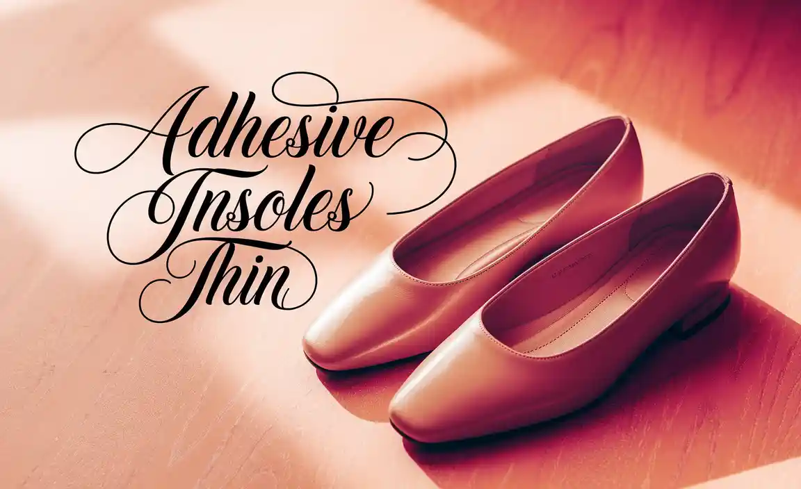What Are Adhesive Insoles Thin