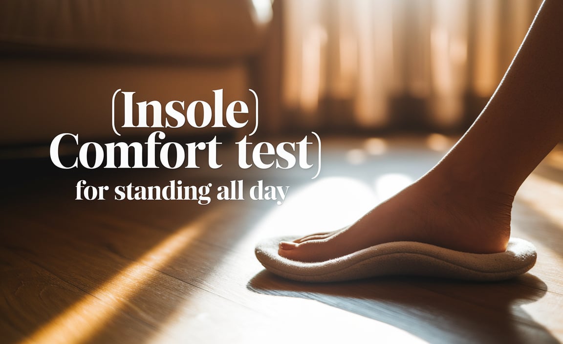 insole comfort test for standing all day