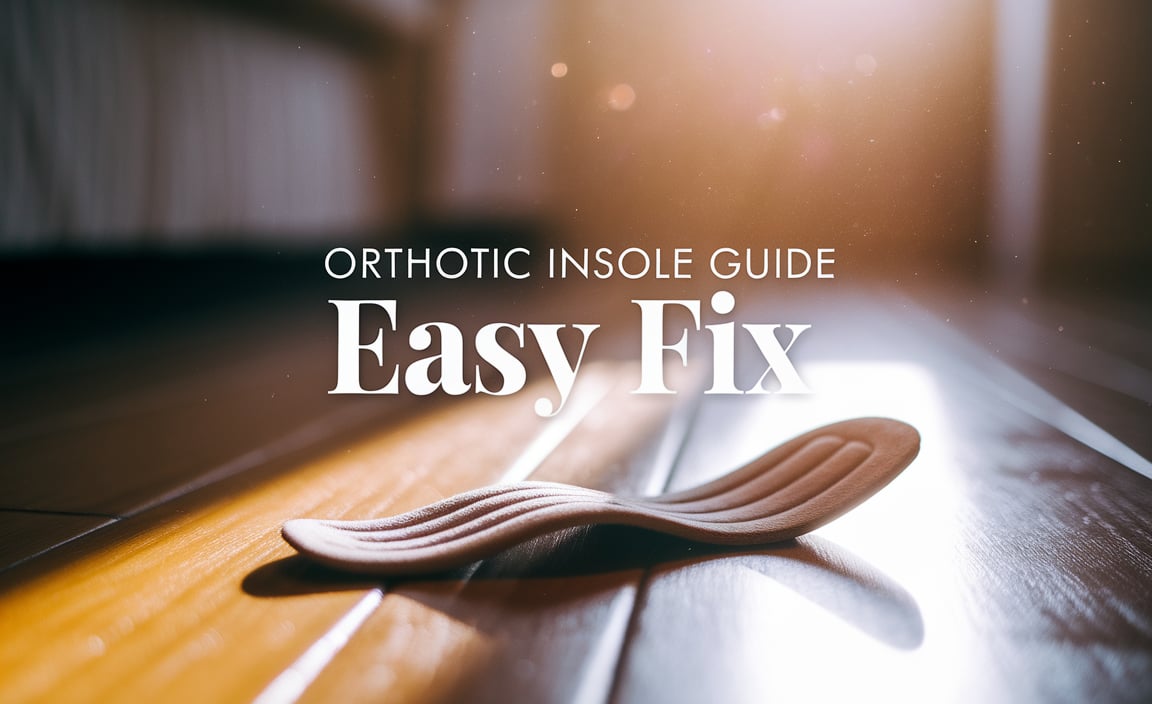 orthotic insole guide easy fix
